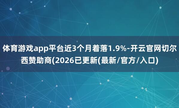 体育游戏app平台近3个月着落1.9%-开云官网切尔西赞助商(2026已更新(最新/官方/入口)