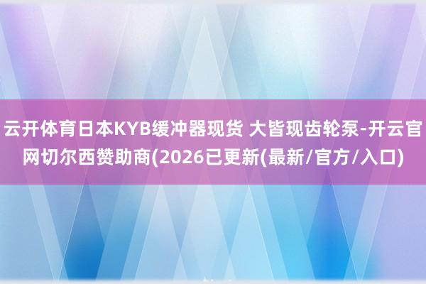 云开体育日本KYB缓冲器现货 大皆现齿轮泵-开云官网切尔西赞助商(2026已更新(最新/官方/入口)