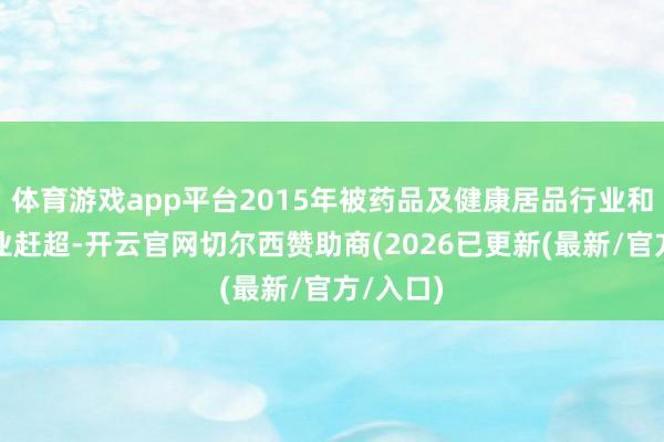 体育游戏app平台2015年被药品及健康居品行业和饮料行业赶超-开云官网切尔西赞助商(2026已更新(最新/官方/入口)
