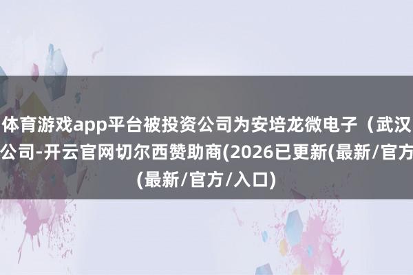 体育游戏app平台被投资公司为安培龙微电子(武汉)有限公司-开云官网切尔西赞助商(2026已更新(最新/官方/入口)